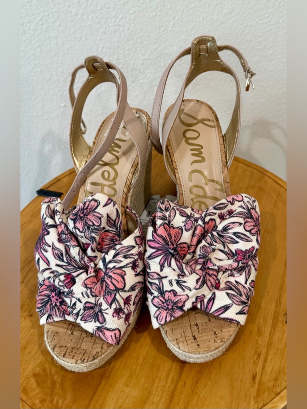 Sam Edelman Aubrey Floral Wedges sandals size 9 - Picture 3 of 7